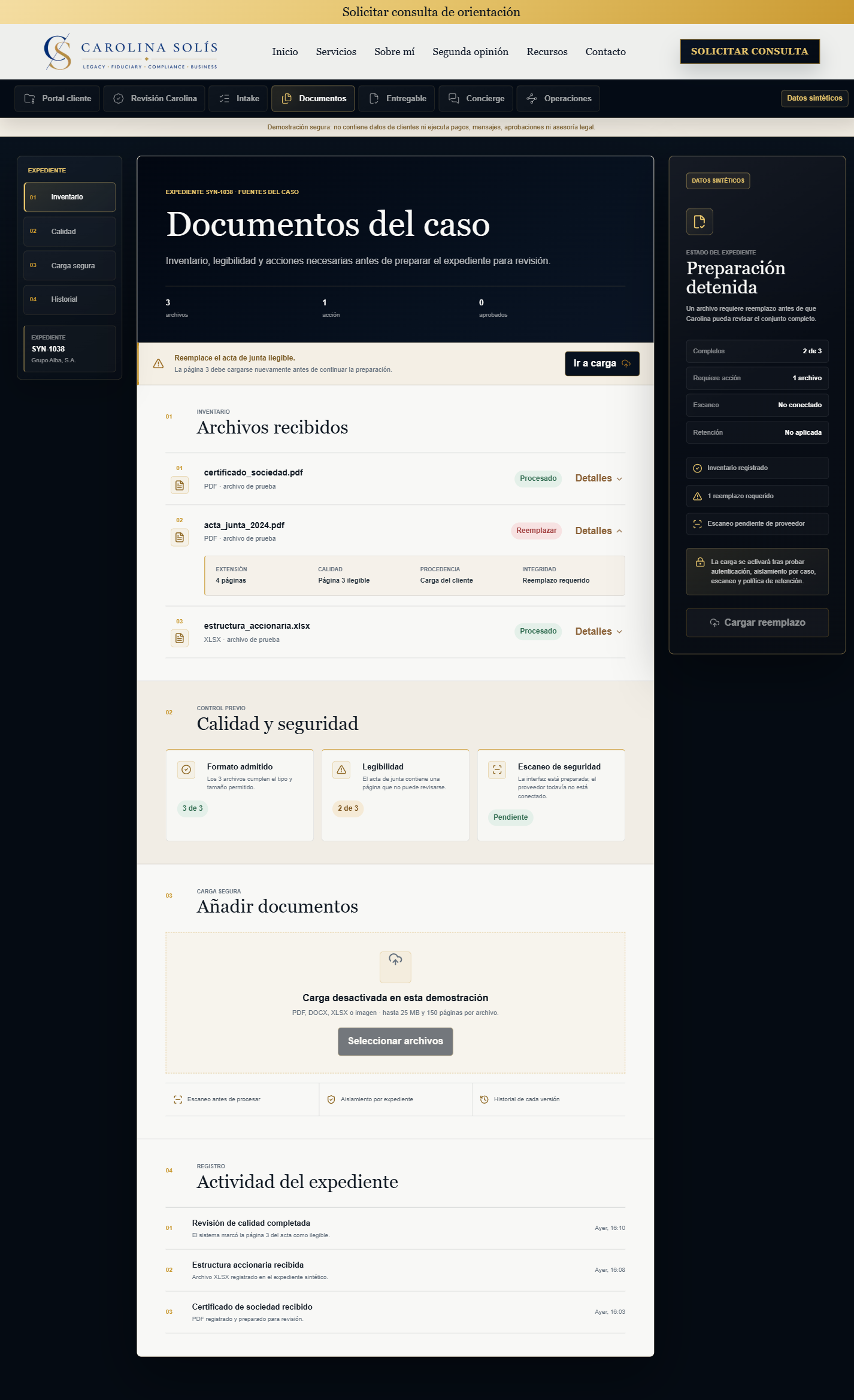 Automated document inventory quality and security workflow