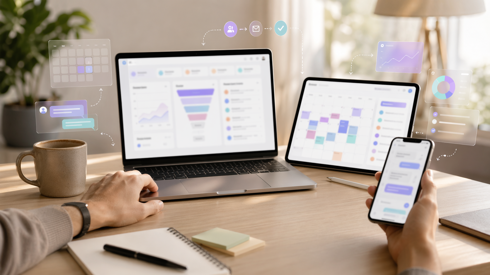 Dental content calendar planning dashboard preview
