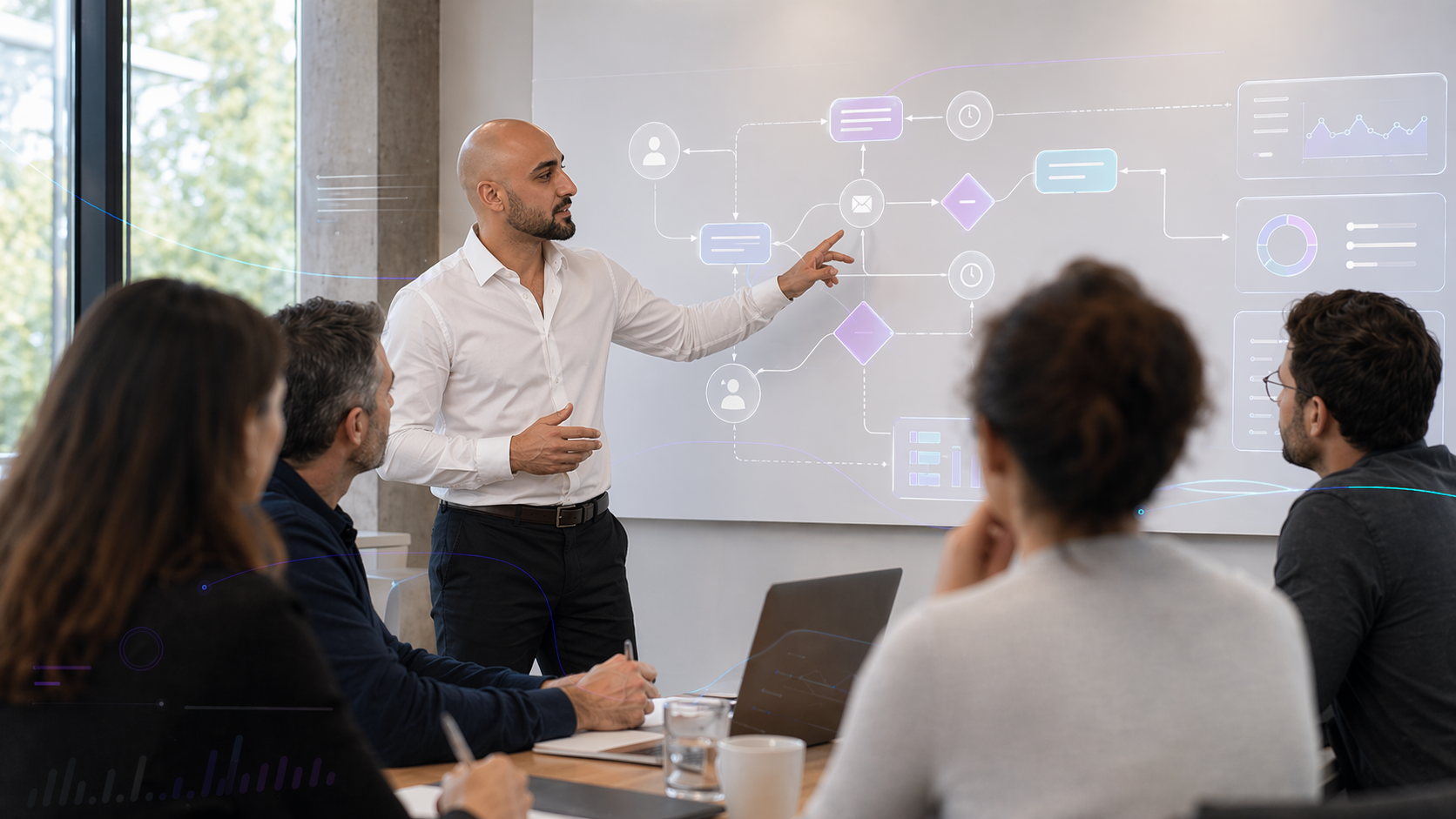 Academy instructor teaching AI workflows