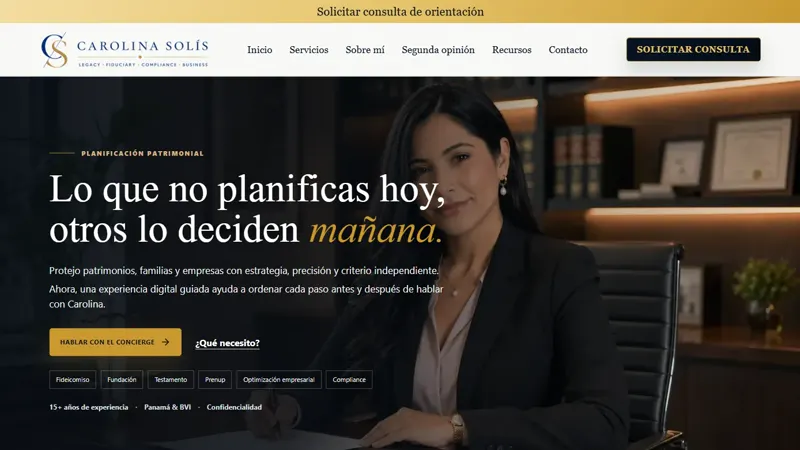 The Carolina Solís Law homepage